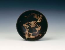 Jizhou tea bowl with slip decoration, Southern Song dynasty, China, late 12th-early 13th century