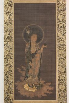 Jizo Bosatsu in Welcoming Descent (Jizo bosatsu raigo), 14th century. Creator: Unknown