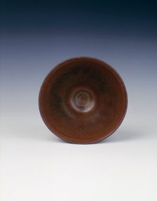 Jian temmoku tea bowl, Southern Song, China, 13th century. Creator: Unknown