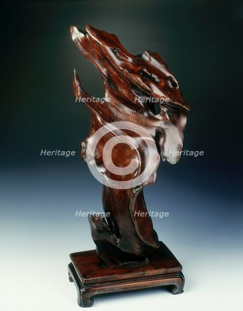 Jichimu wood natural sculpture, early Qing dynasty, China, 17th-early 18th century. Artist: Unknown