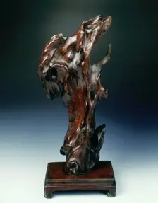 Jichimu wood natural sculpture, early Qing dynasty, China, 17th-early 18th century. Creator: Unknown