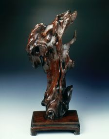 Jichimu wood natural sculpture, early Qing dynasty, China, 17th-early 18th century