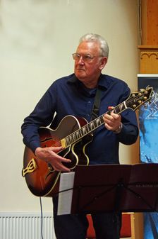Jim Mullen, Elaine Delmar and Friends, National Jazz Archive Fundraiser, Loughton, Essex, 2022. Creator: Brian O'Connor