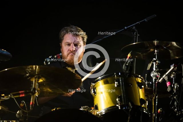 Jim Macaulay, The Stranglers live at the Royal Albert Hall, Mar 2024. Creator: Annapaola Marchesani.