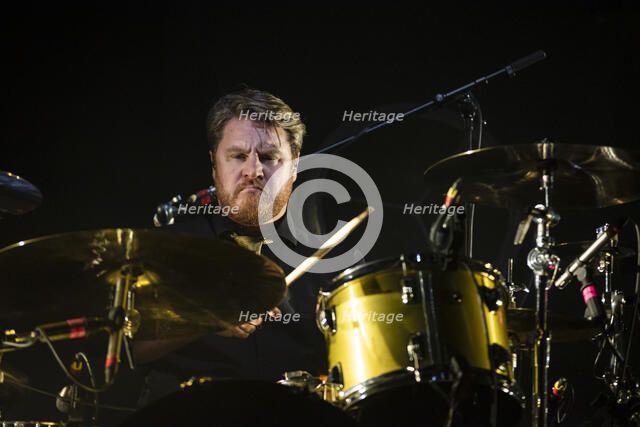 Jim Macaulay, The Stranglers live at the Royal Albert Hall, Mar 2024. Creator: Annapaola Marchesani.