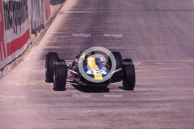 Jim Clark driving a Lotus, Monaco Grand Prix, 1964. Artist: Unknown