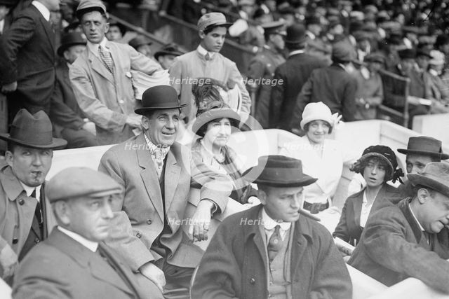 Jim Corbett & Mrs. Marquard at game, 1913. Creator: Bain News Service.