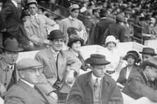 Jim Corbett & Mrs. Marquard at game, 1913. Creator: Bain News Service