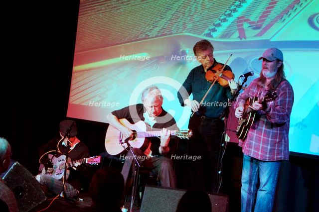 Jim Crawford with Kyle, Dowling and Piggott, Crawley Blues Festival, Hawth, Crawley, W Sussex, 2015. Artist: Brian O'Connor.