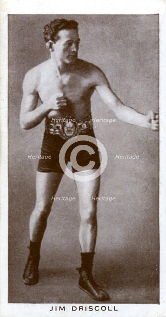 Jim Driscoll, Welsh boxer, (1938). Artist: Unknown