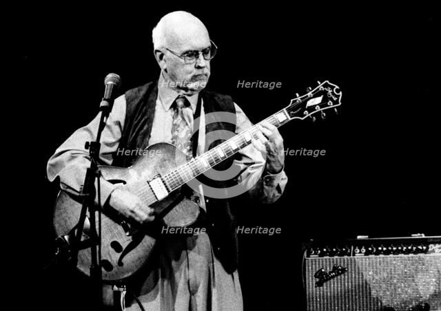 Jim Hall, American jazz guitarist, composer and arranger, Brecon, 2000.  Artist: Brian O'Connor.