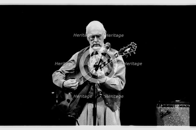 Jim Hall, Brecon Jazz Festival, Powys, Wales, August 2000. Artist: Brian O'Connor.