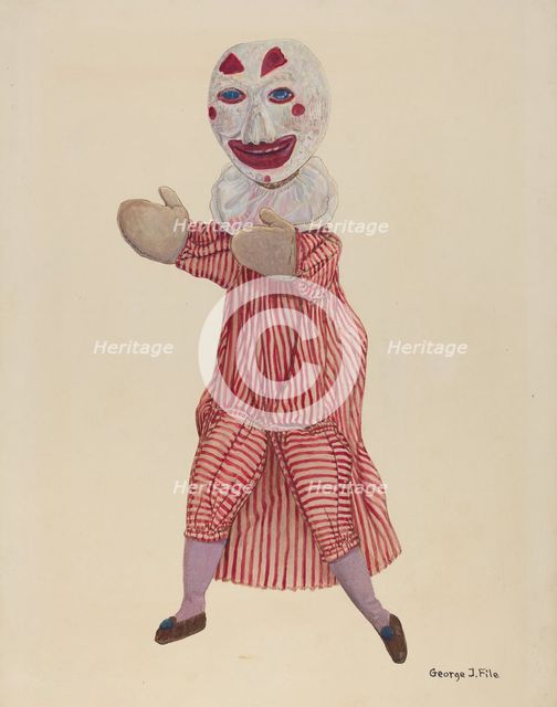 Jim the Boxer, c. 1937. Creator: George File.