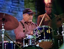 Jimmy Cobb, Charlie Parker Legacy Band, Brecon Jazz Festival, Powys, Wales, 2005. Creator: Brian O'Connor