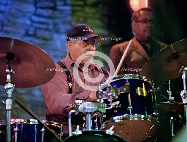 Jimmy Cobb, Charlie Parker Legacy Band, Brecon Jazz Festival, Powys, Wales, 2005. Creator: Brian O'Connor.