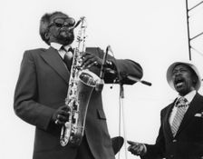 Jimmy Forrest and Al Grey, Capital Radio Jazz Festival, London 1979. Creator: Brian Foskett