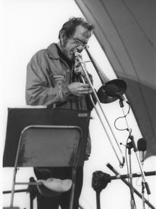 Jimmy Knepper, Capital Radio Jazz Festival, Alexandra Palace, London, 1979. Creator: Brian Foskett