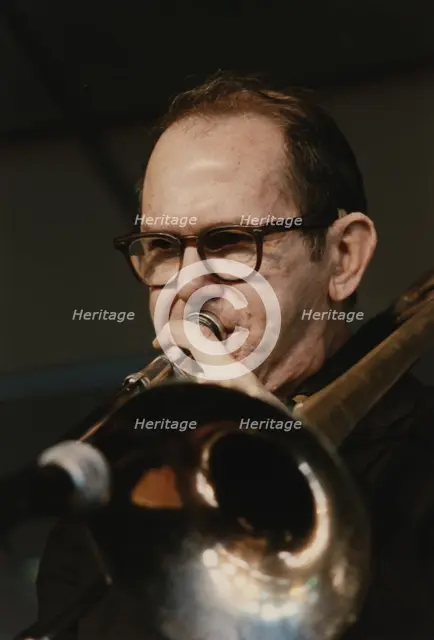 Jimmy Knepper, Jazz Inn Party, Nordwijk, Netherlands, 1989. Creator: Brian Foskett.