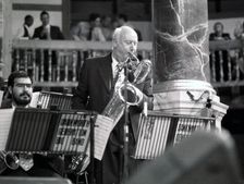 Jimmy Hastings and Andy Panayi, The Globe, Hastings, East Sussex. Artist: Brian O'Connor