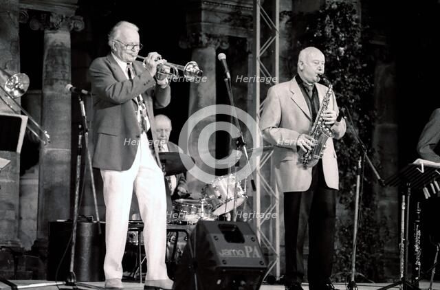 Jimmy Hastings and Humphrey Lyttelton, Hever Castle, Kent. Artist: Brian O'Connor
