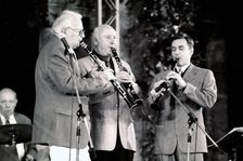 Jimmy Hastings, Humphrey Lyttelton and Jim Tomlinson, Hever Castle, Kent. Artist: Brian O'Connor