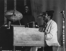 Jimmy Smith on stage playing a Hammond Organ, 1968. Creator: Brian Foskett