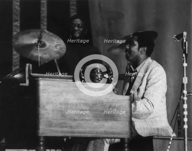 Jimmy Smith on stage playing a Hammond Organ, 1968. Creator: Brian Foskett.