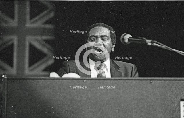 Jimmy Smith, Philip Morris Jazz. Festival. Dominion Theatre. London, Nov 1985. Creator: Brian O'Connor.
