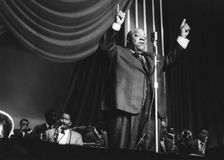 Jimmy Rushing with the Basie Band, London, 1963. Creator: Brian Foskett