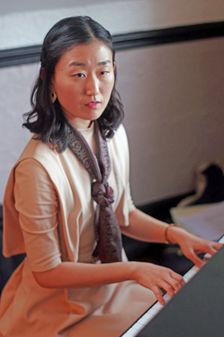 Jinjoo Yoo, Splash Point Jazz Club, Plough Inn, Rottingdean, East Sussex, UK, 17 May 2019. Creator: Brian O'Connor