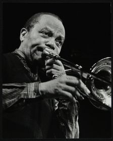 JJ Johnson on trombone at the Hertfordshire Jazz Festival, St Albans Arena, 4 May 1993. Creator: Denis Williams