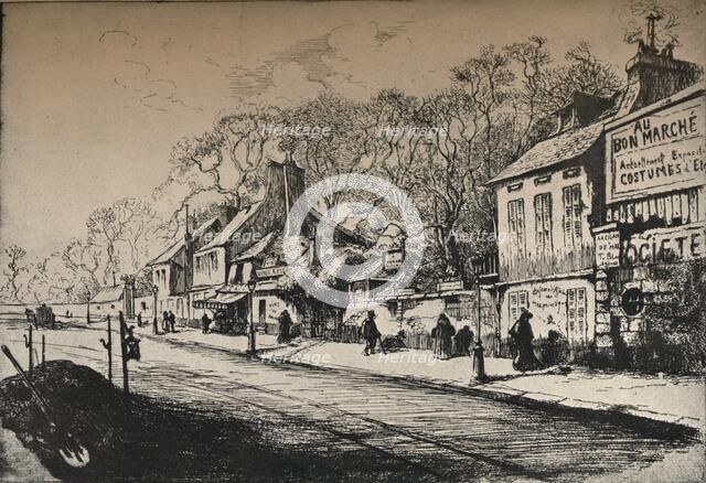 'JJ Rousseau's House, Montmartre', 1915. Artist: RP Grouiller.