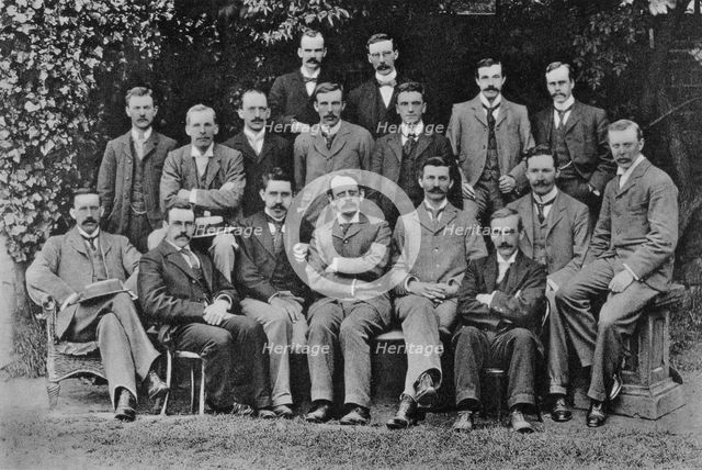 JJ Thomson, British nuclear physicist, 1898. Creator: Unknown.