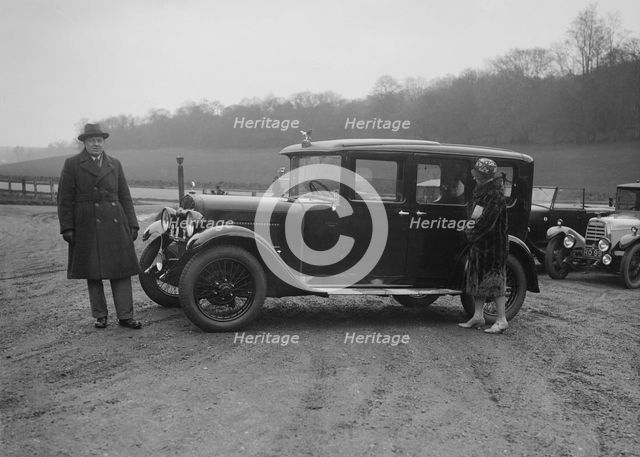 JKW Baines of the JCC with an Austin, 1930s. Artist: Bill Brunell.