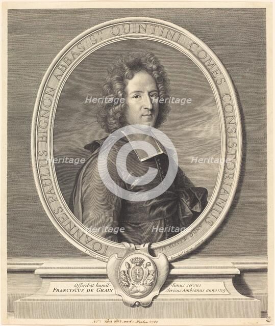 J.P. Bignon. Creator: Benoit Audran I.