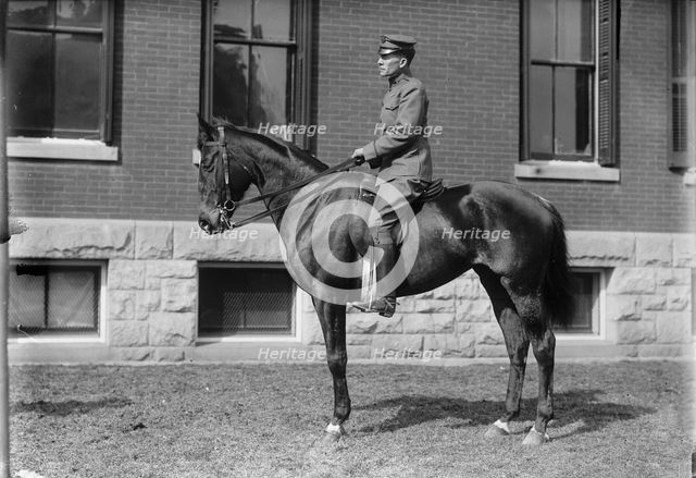 Jr. 2nd Lt. Adna N. Chaffee, Cavalry, U.S.A. at Fort Myer, 1911. Creator: Harris & Ewing.
