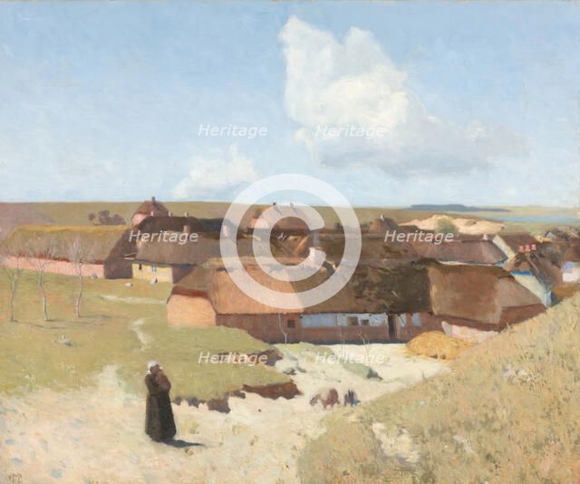 Jutland landscape, clear day in May, 1892. Creator: Christian Mourier-Petersen.