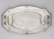 "Juventa" Meat Platter, about 1902-1908. Creators: Hans Peter, Juventa Metalware