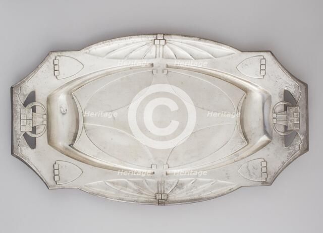 "Juventa" Meat Platter, about 1902-1908. Creators: Hans Peter, Juventa Metalware.