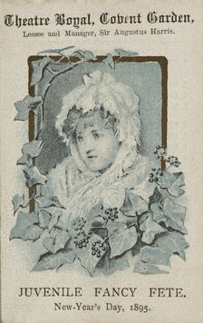Juvenile Fancy Fete at the Theatre Royal, Covent Garden, New Year's Day, 1895. Creator: Unknown