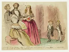 Juvenile: I say Charley, that's a jeuced fine girl..., n.d. Creator: John Leech