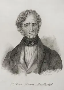 Juan Alvarez de Mendizábal (1790-1853), Spanish politician and financier..., 1845. Creator: Jose Gomez