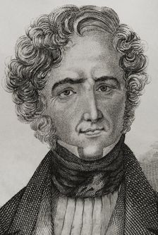 Juan Alvarez de Mendizábal (1790-1853), Spanish politician and financier..., 1845. Creator: Jose Gomez