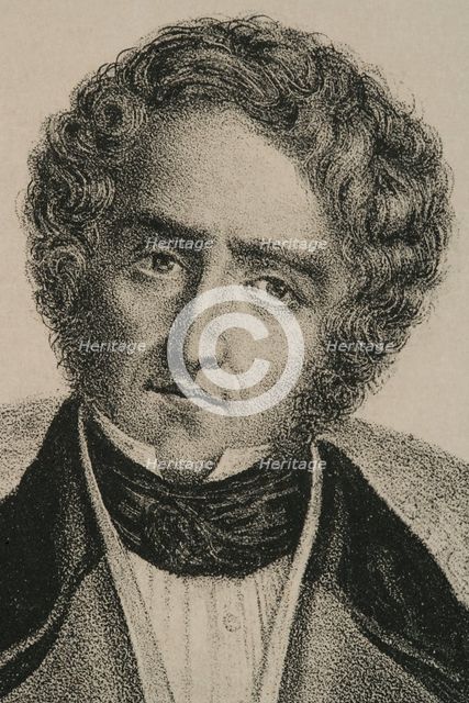 Juan Alvarez de Mendizábal, (1790-1853), Spanish politician and financier, Detail. Creator: Jose Cuevas.
