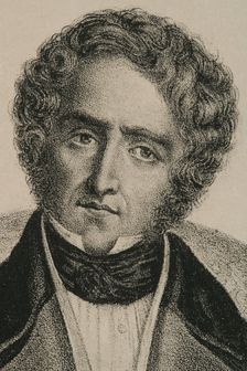 Juan Alvarez de Mendizábal, (1790-1853), Spanish politician and financier, Detail. Creator: Jose Cuevas