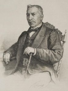 Juan Antonio Zaratiegui Celigüeta (1804-1873), Spanish military officer, 1869. Creator: Jose Cuevas