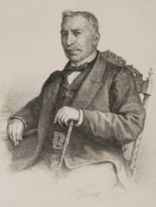 Juan Antonio Zaratiegui Celigüeta (1804-1873), Spanish military officer, 1869. Creator: Jose Cuevas