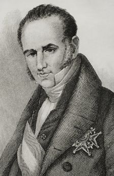 Juan Bautista Erro y Azpiroz (1773-1854), Spanish philologist, minister of Ferdinand VII..., 1842. Creator: Jose Gomez
