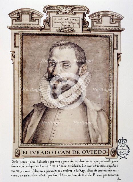Juan de Oviedo y de la Bandera (1565-1625), Spanish architect and sculptor born in Seville. Portr…