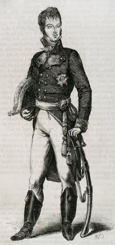 Juan Díaz Porlier, Spanish military, Field Marshal, 1853. Creator: Bernardo Rico